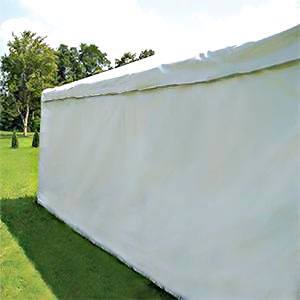 WHITE TENT SIDEWALL 10'